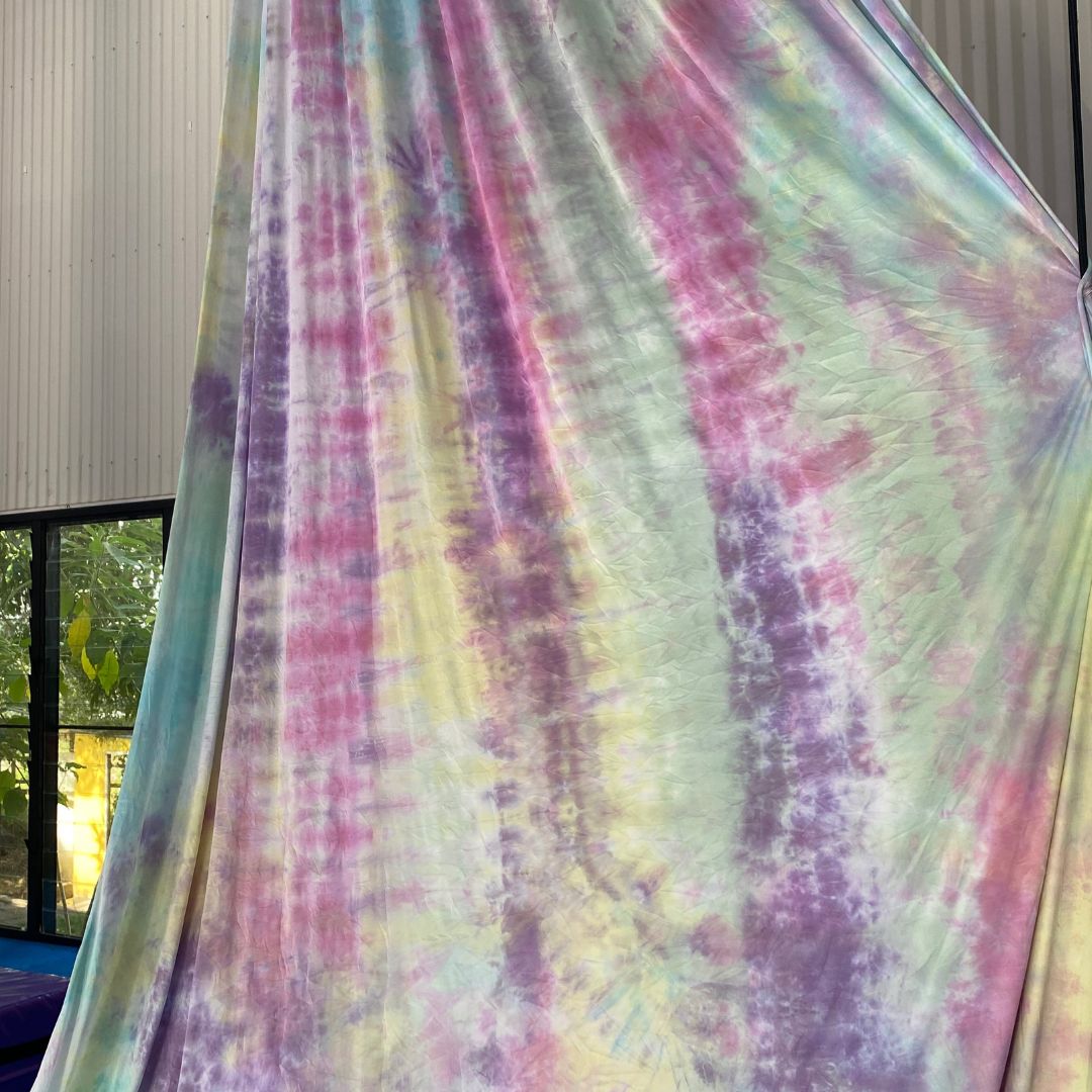 Tie Dye Aerial Silk Fabric - Low Stretch