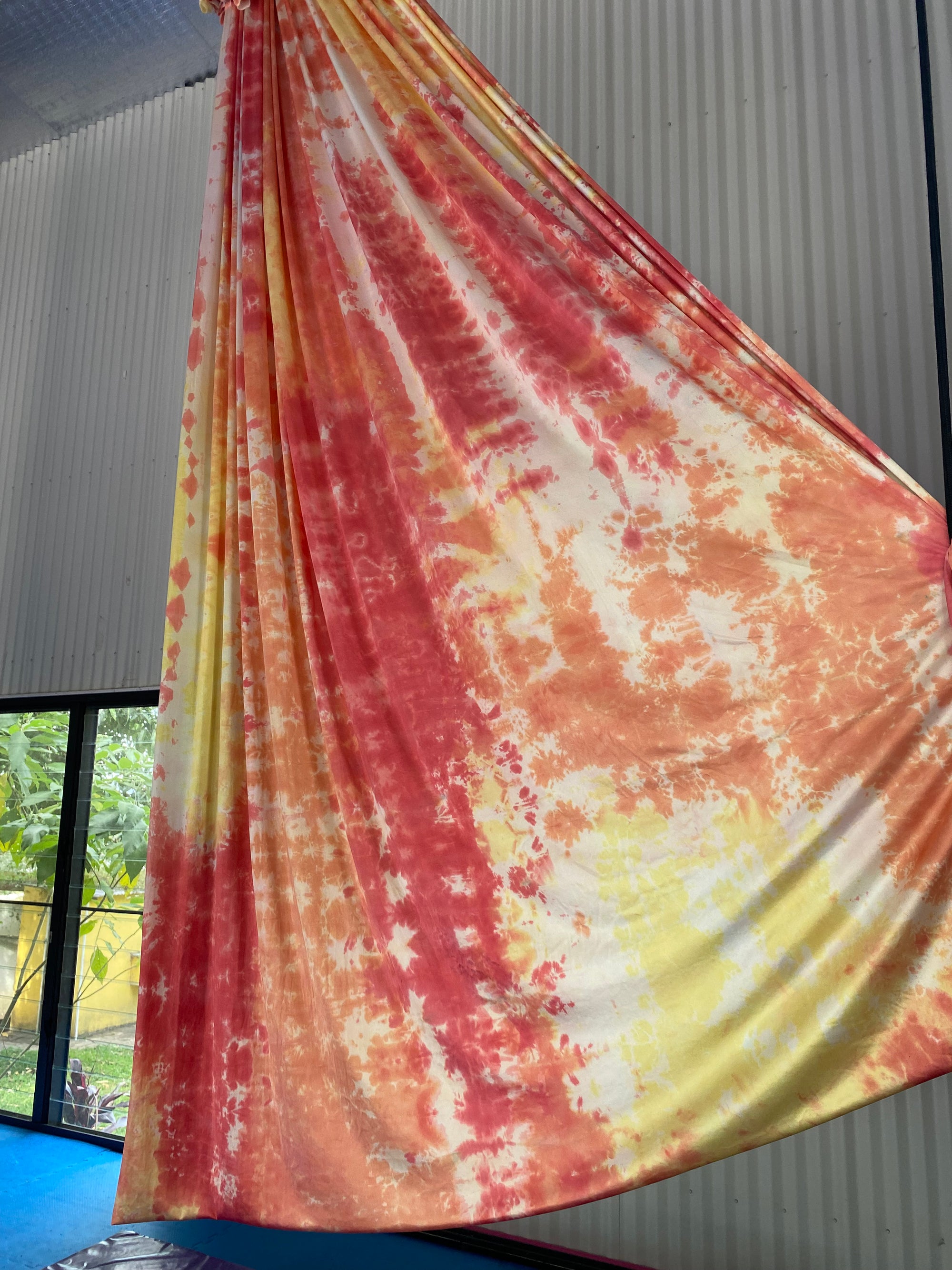 Tie Dye Aerial Silk Fabric - Low Stretch
