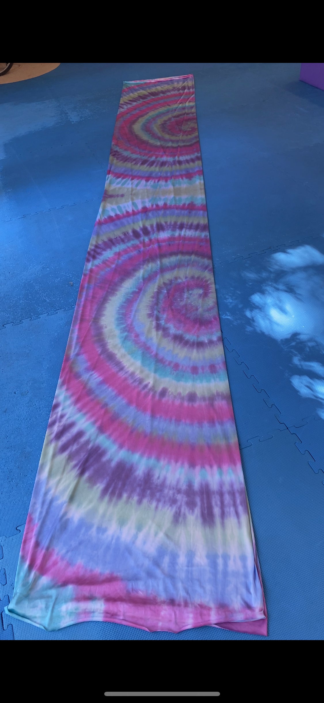 Tie Dye Aerial Silk Fabric - Low Stretch