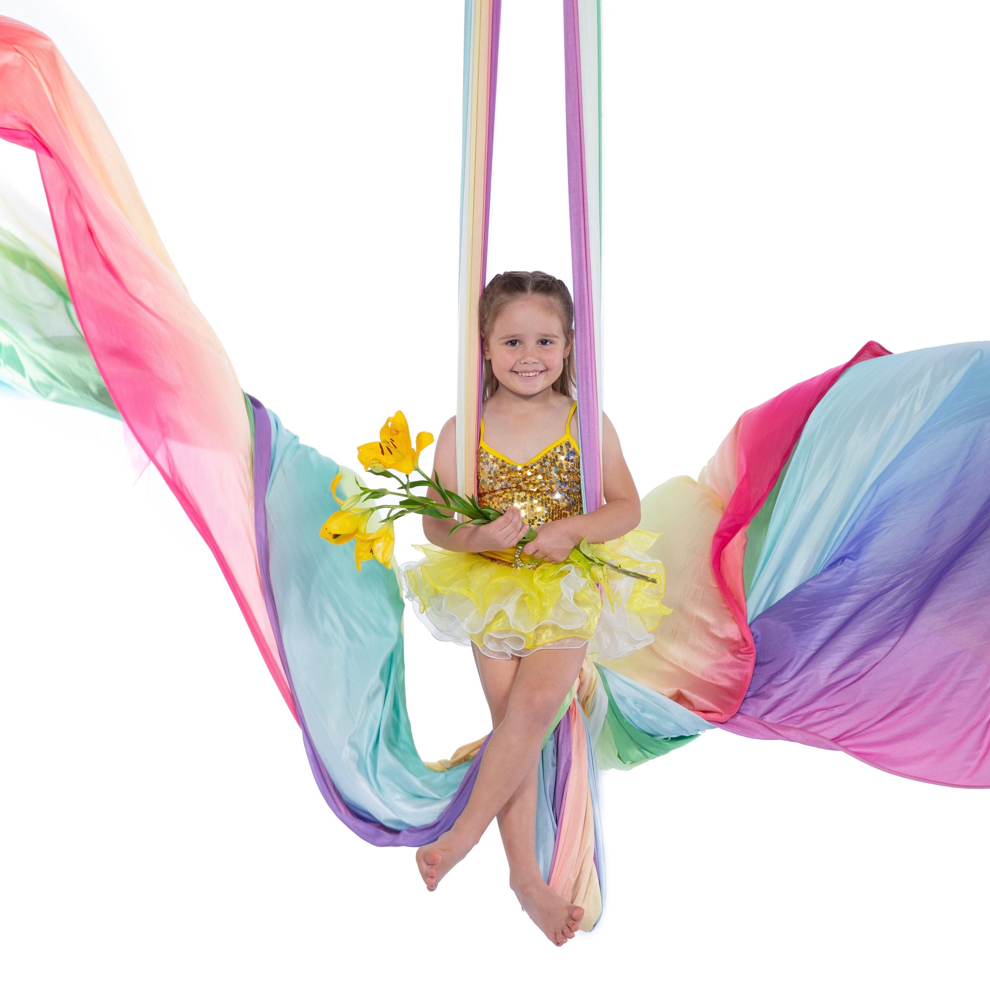 Rainbow Aerial Silks