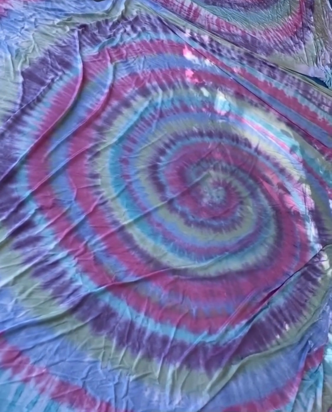 Tie Dye Aerial Fabric - Low Stretch