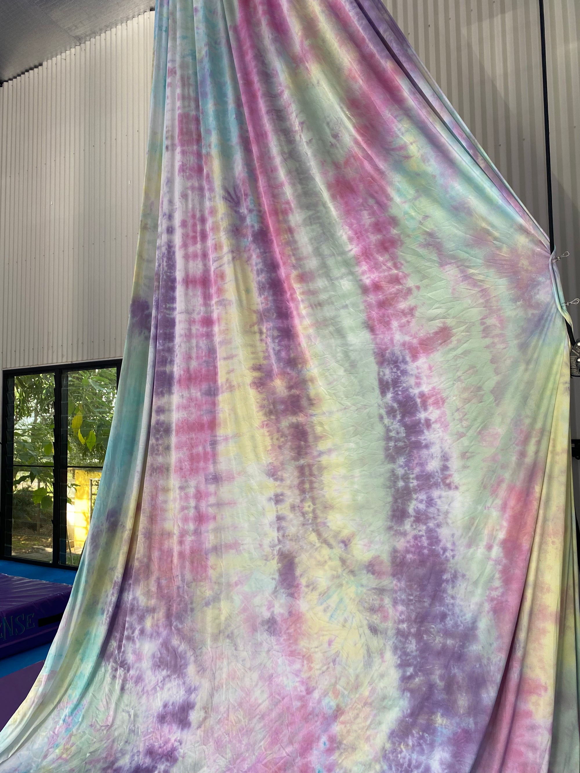 Tie Dye Aerial Silk Fabric - Low Stretch