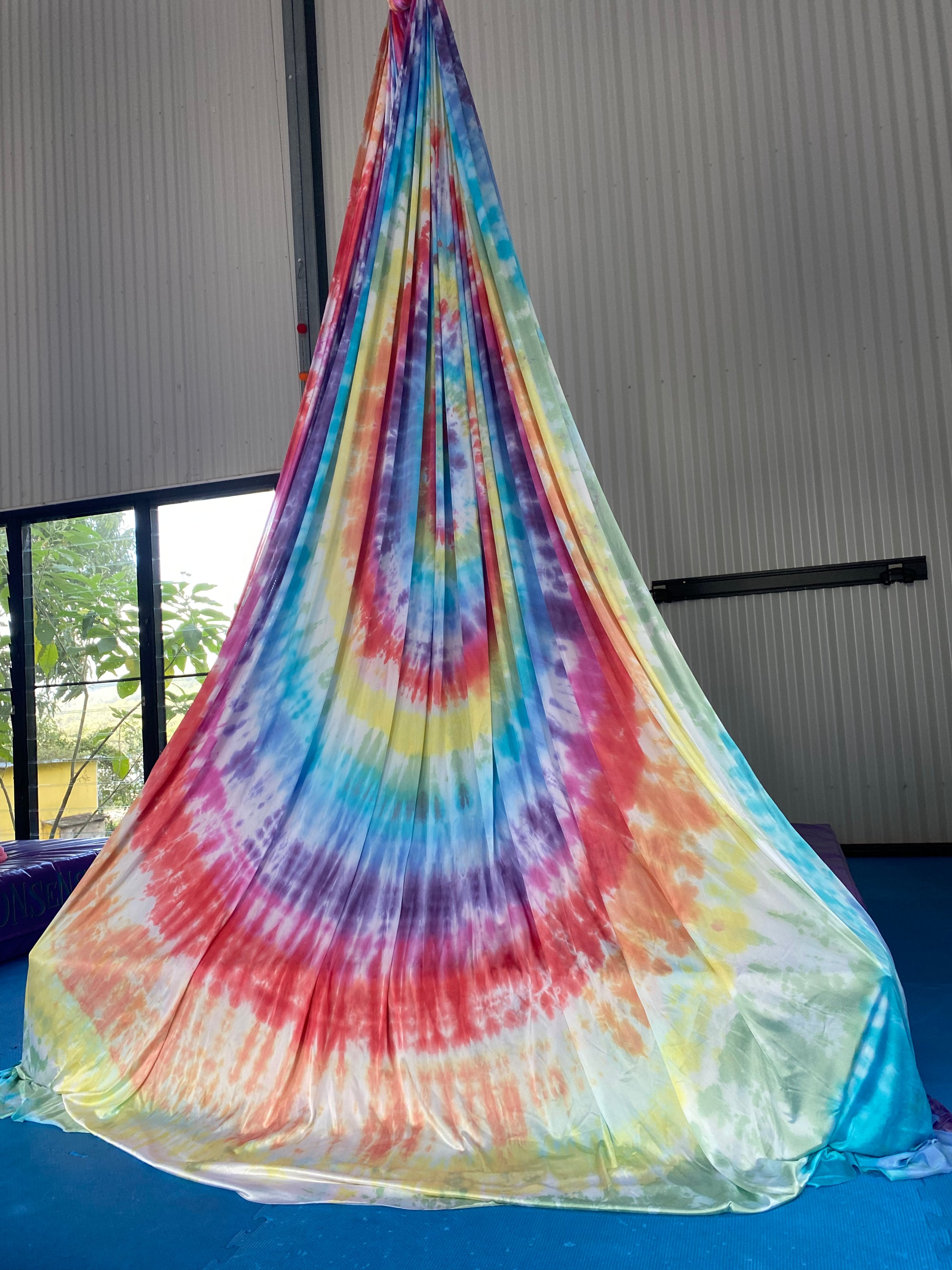 Tie Dye Aerial Silk Fabric - Low Stretch