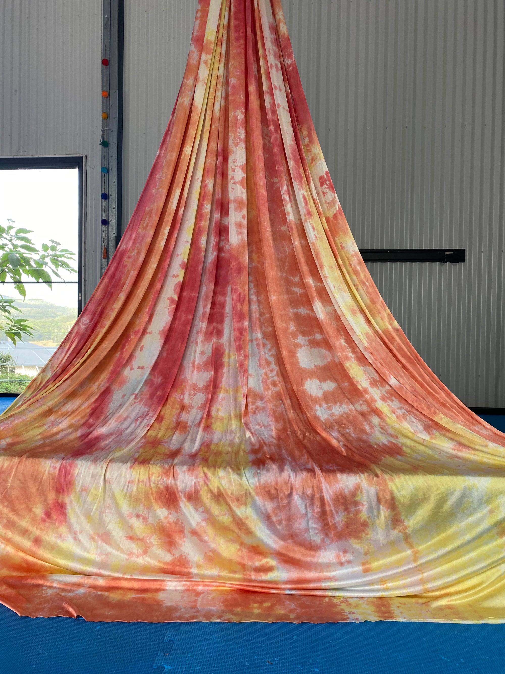 Tie Dye Aerial Silk Fabric - Low Stretch