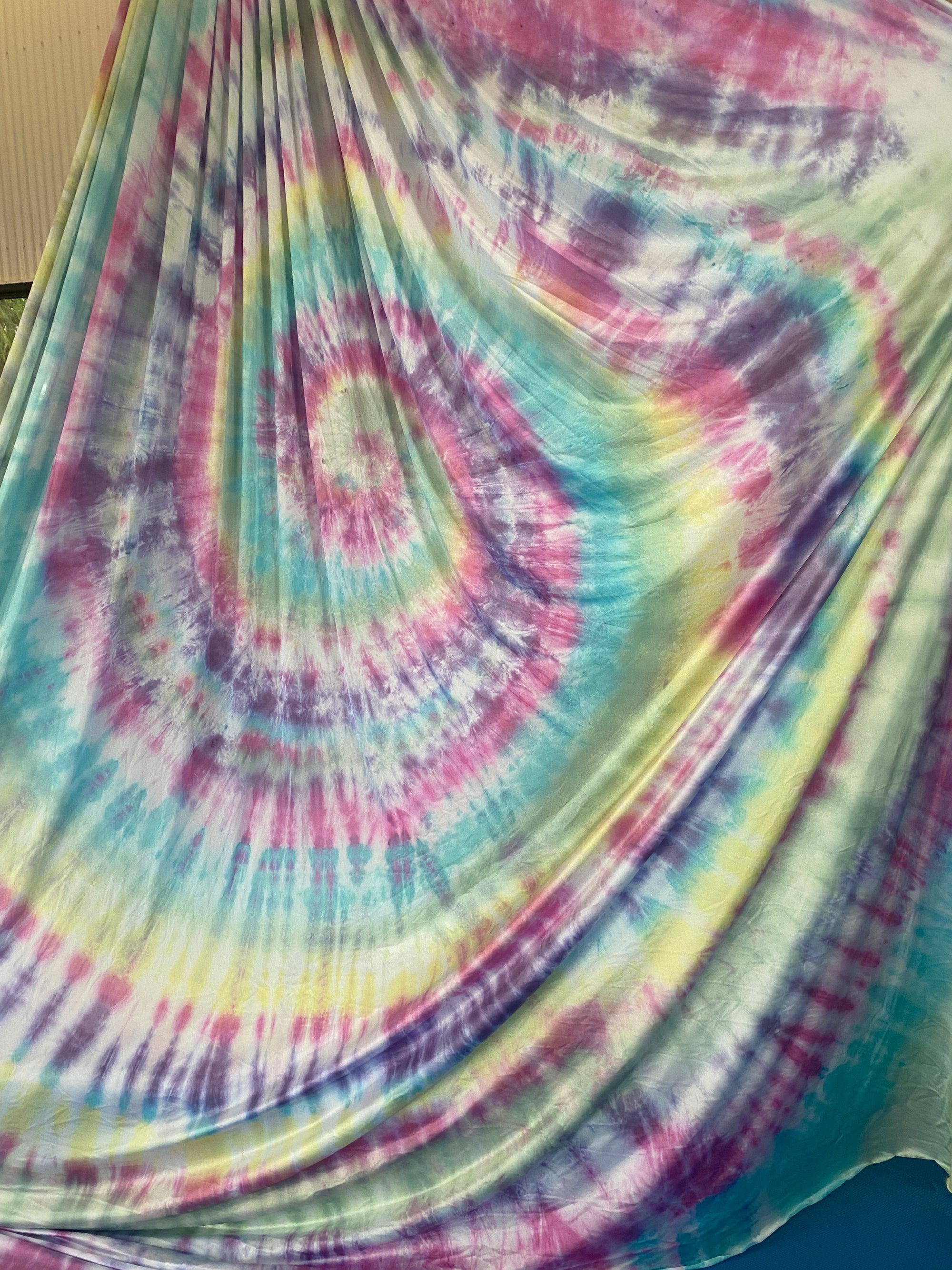 Tie Dye Aerial Silk Fabric - Low Stretch