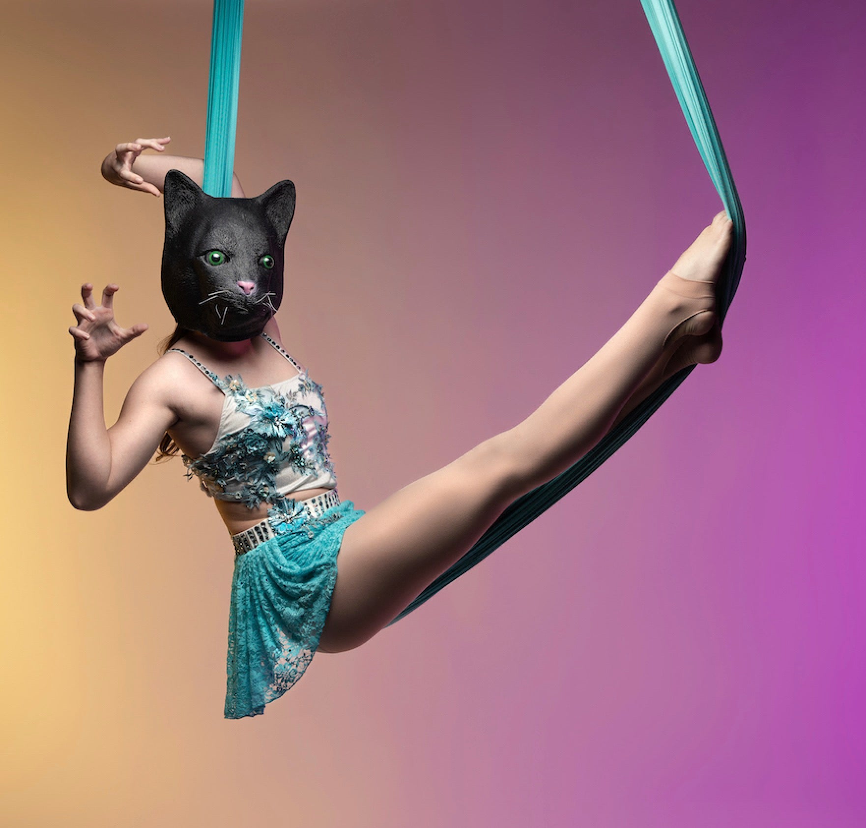 Aerial Silks/Tissu Fabric Low Stretch