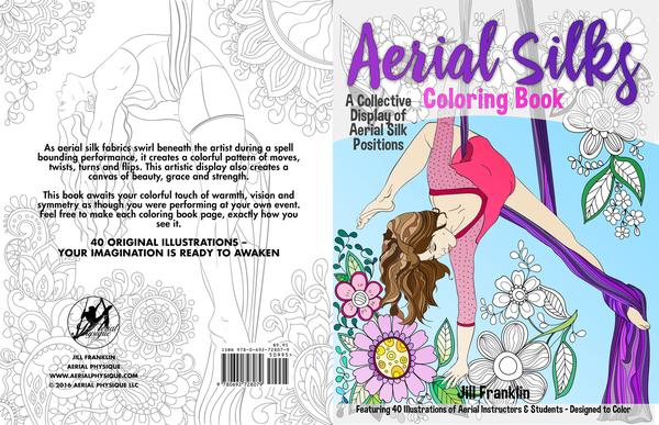 Aerial Silks Colouring Book